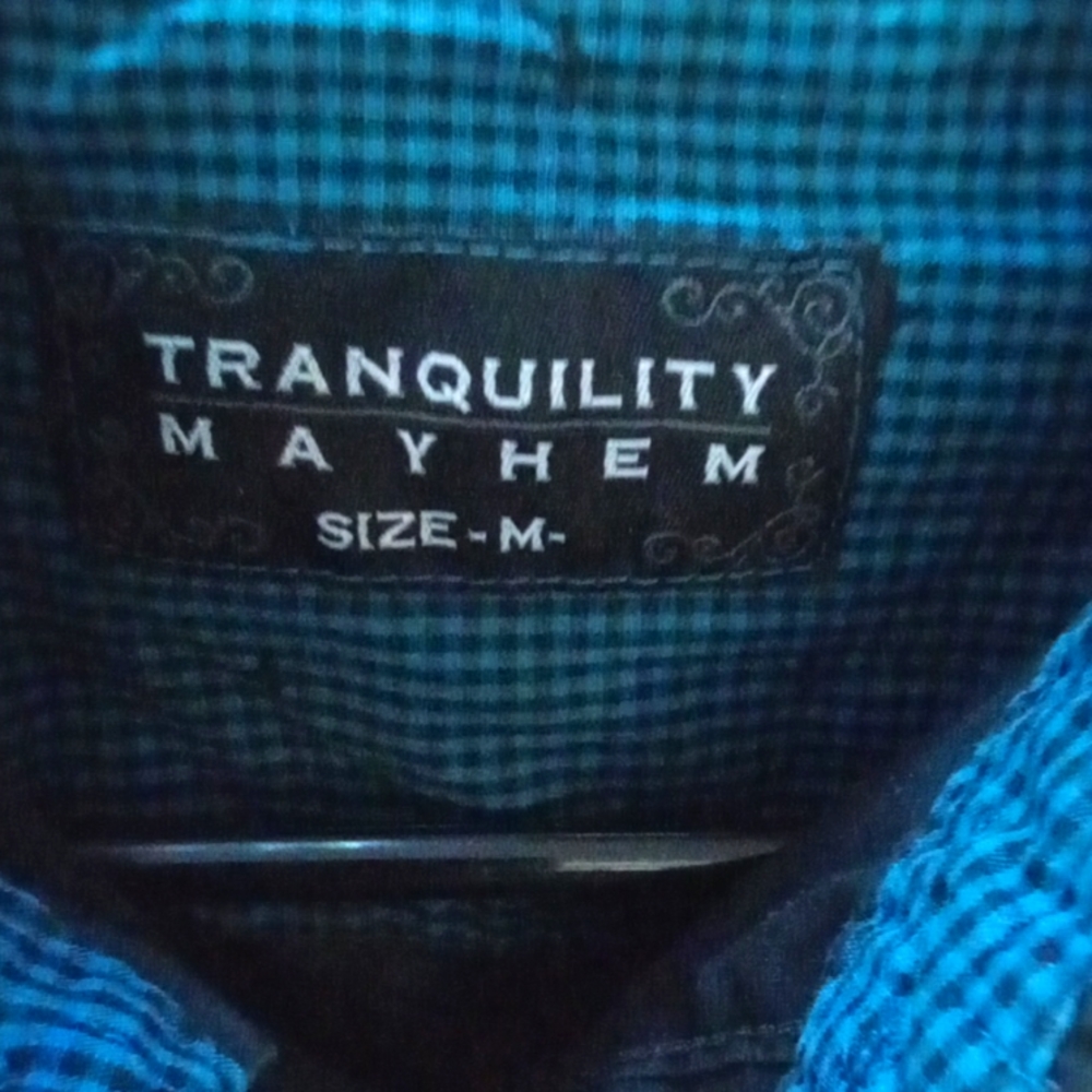 Tranquility Mayhem 13 button Medium